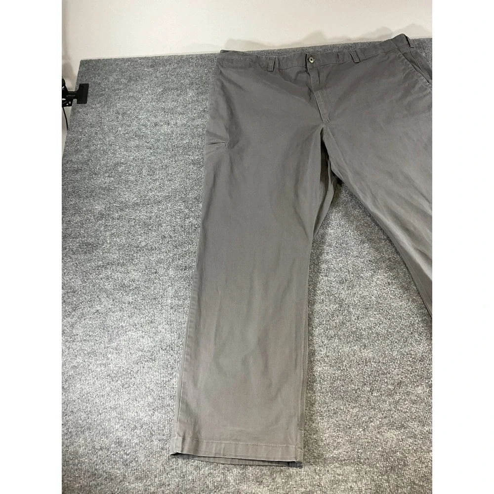 Duluth Trading Flex Ballroom Khaki Pants Mens 48x32 Stretch Workwear Relaxed Out